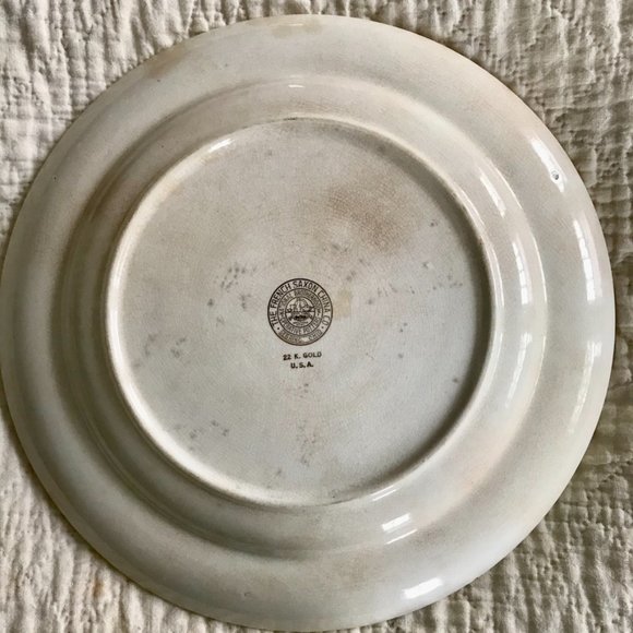 Vtg French Saxon Dinner Plate - Picture 3 of 4